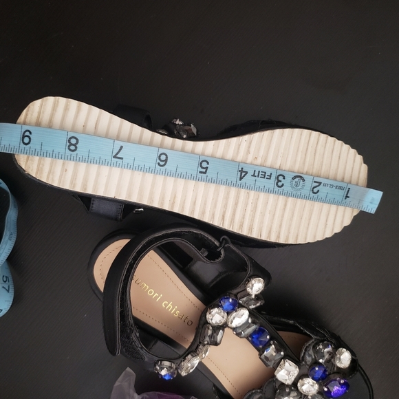 Tsumori Chisato jewel gem black platform size 6